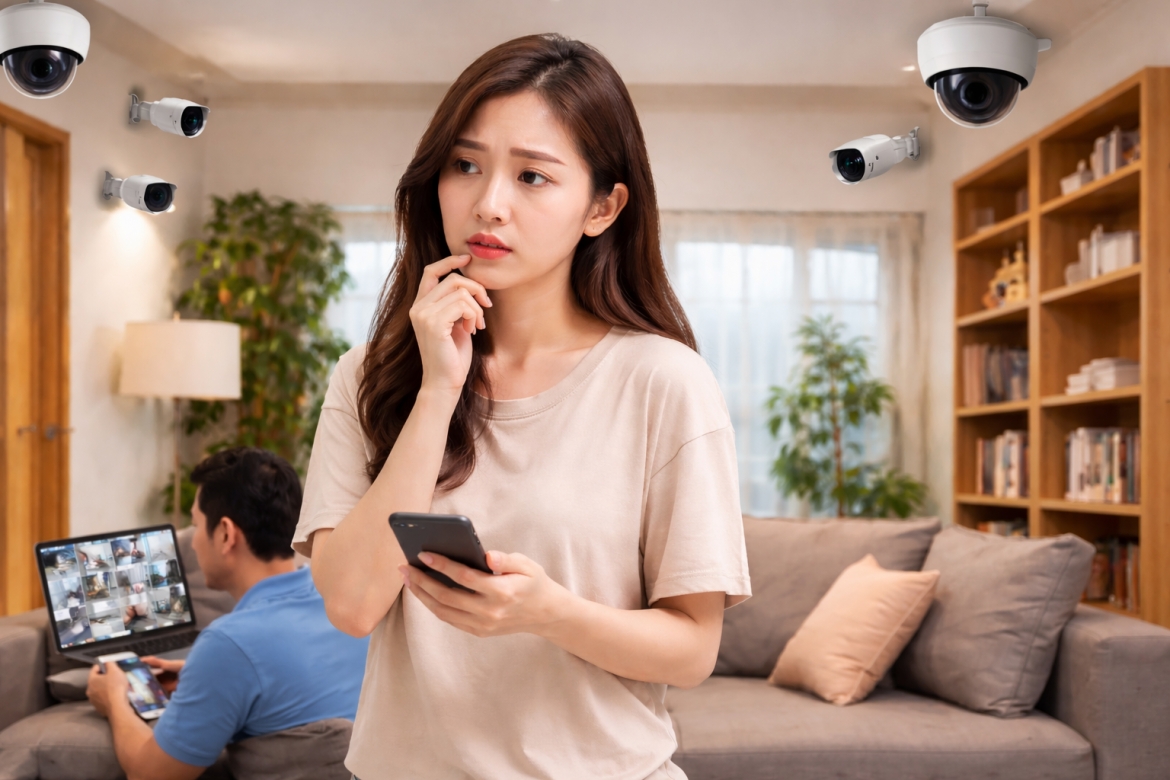 Mới cưới hơn 20 ngày, tôi hoảng hốt phát hiện chồng lắp 5–6 camera giám sát vợ